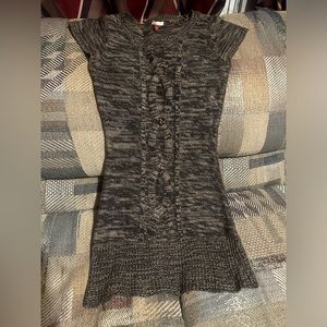 Brown sweater dress